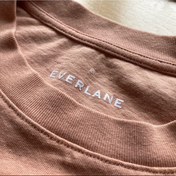 Everlane Cotton Weekend Tee Dress XS EUC in Neutral Pink Beige - Picture 5 of 6
